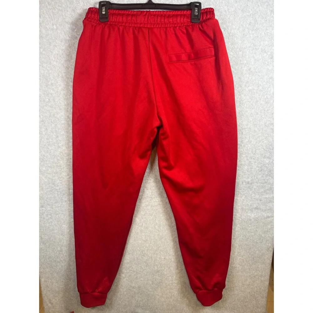 Jordan Mens Jumpman Logo Side Tape Track Pants Red Joggers Medium